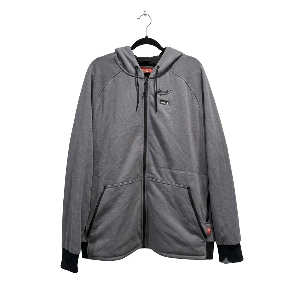 Milwaukee M12 Heated Gear Gray Zip Up Hoodie Mens 3X Style 306 Workwear Jacket